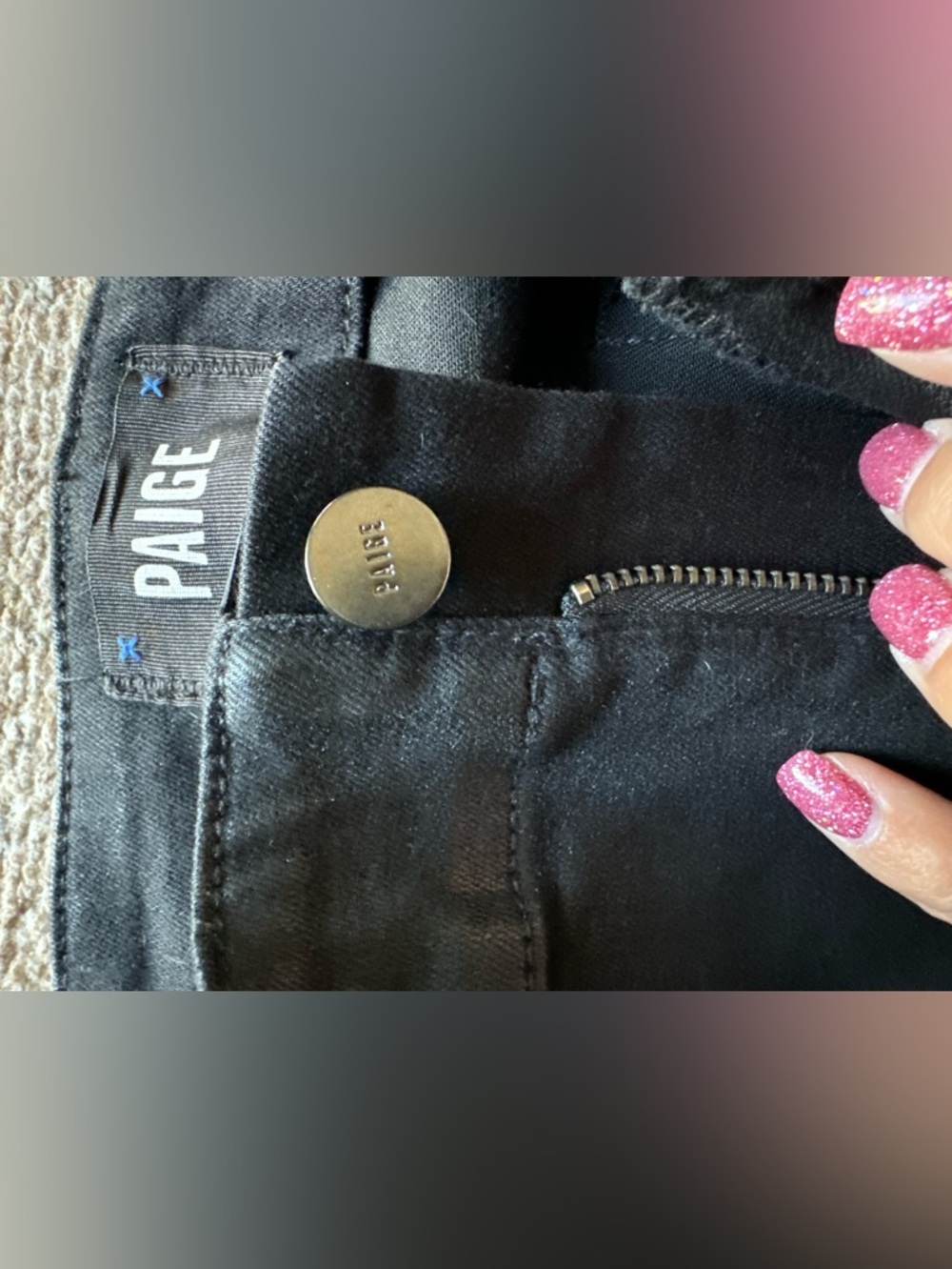 PAIGE Black Mayslie Jogger Size 28 - Picture 11 of 13